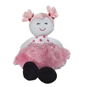 Baby Starters Pink White Ballerina Girl Lovey Plush Stuffed Animal 12.5"
